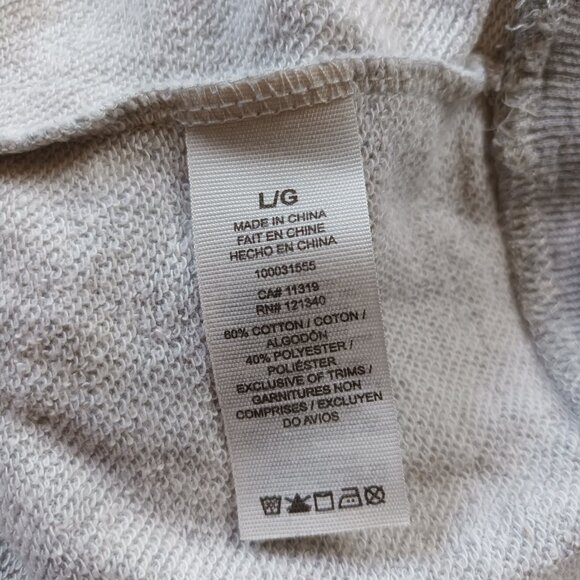 Garage Floral Gray Sweater - Picture 4 of 4